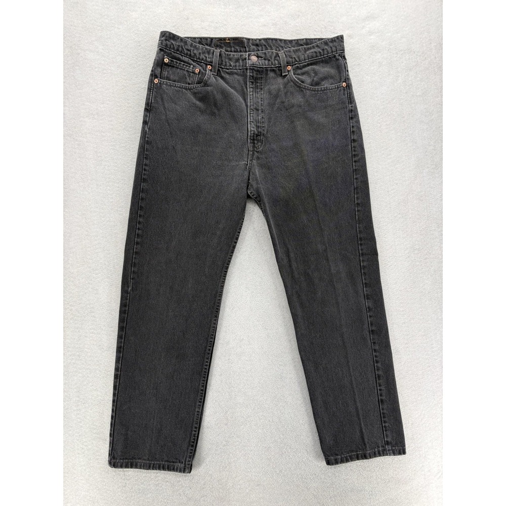 Vintage Levis 505 Jeans Mens 40x30 Charcoal Wash Regular Straight Denim USA 90s
